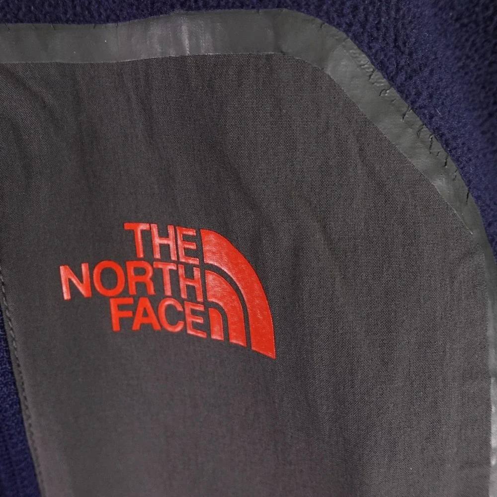 The North Face Mens Full Zip Fleece Jacket Navy Blue‎ Large Soft Shell Camp